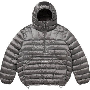 Micro Down Half Zip Hooded Pullover