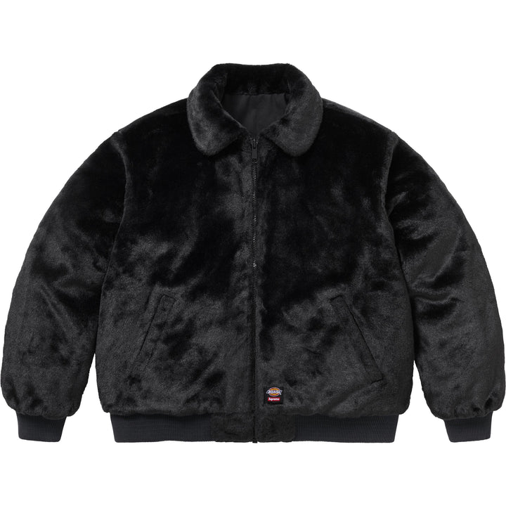 Supreme®/Dickies® Reversible Quilted Faux Fur Work Jacket-11