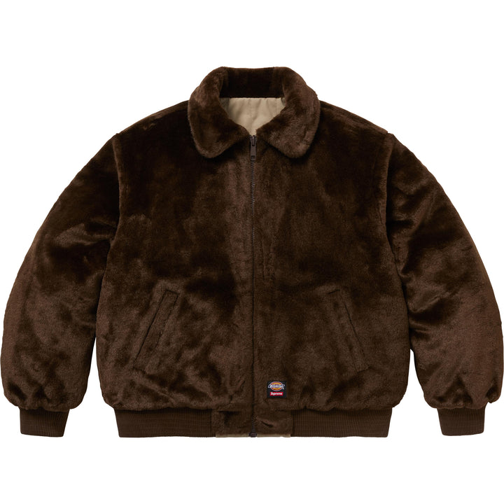 Supreme®/Dickies® Reversible Quilted Faux Fur Work Jacket-4