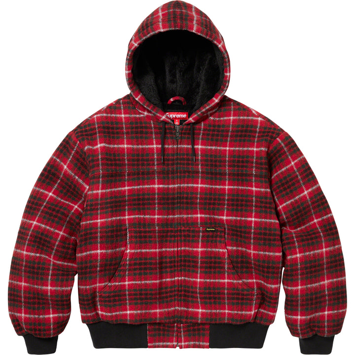 Plaid Wool Hooded Work Jacket - Shop - Supreme