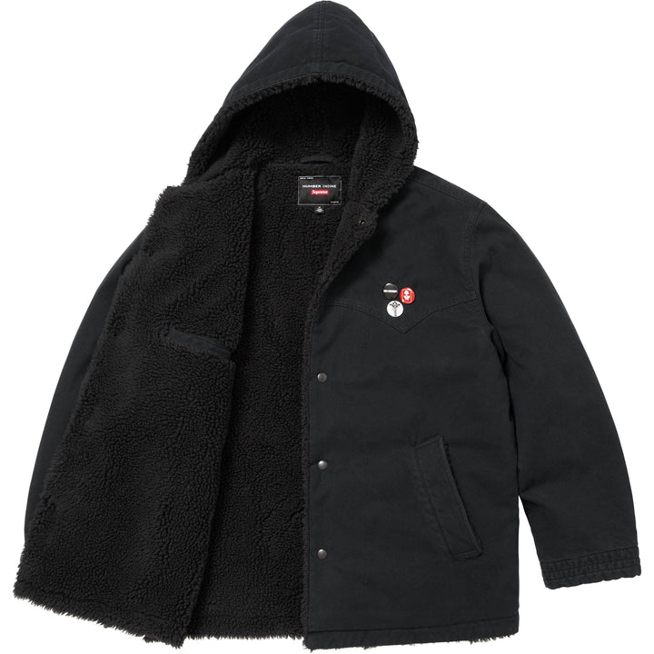 Supreme®/Number (N)ine® Faux Shearling Hooded Coat - Shop - Supreme