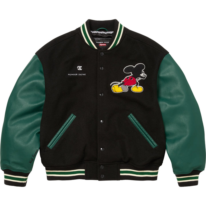 Supreme®/Number (N)ine®/Mickey Mouse Varsity Jacket-6