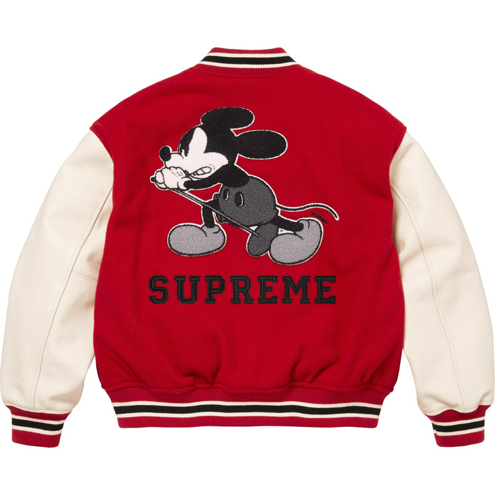Supreme®/Number (N)ine®/Mickey Mouse Varsity Jacket-3