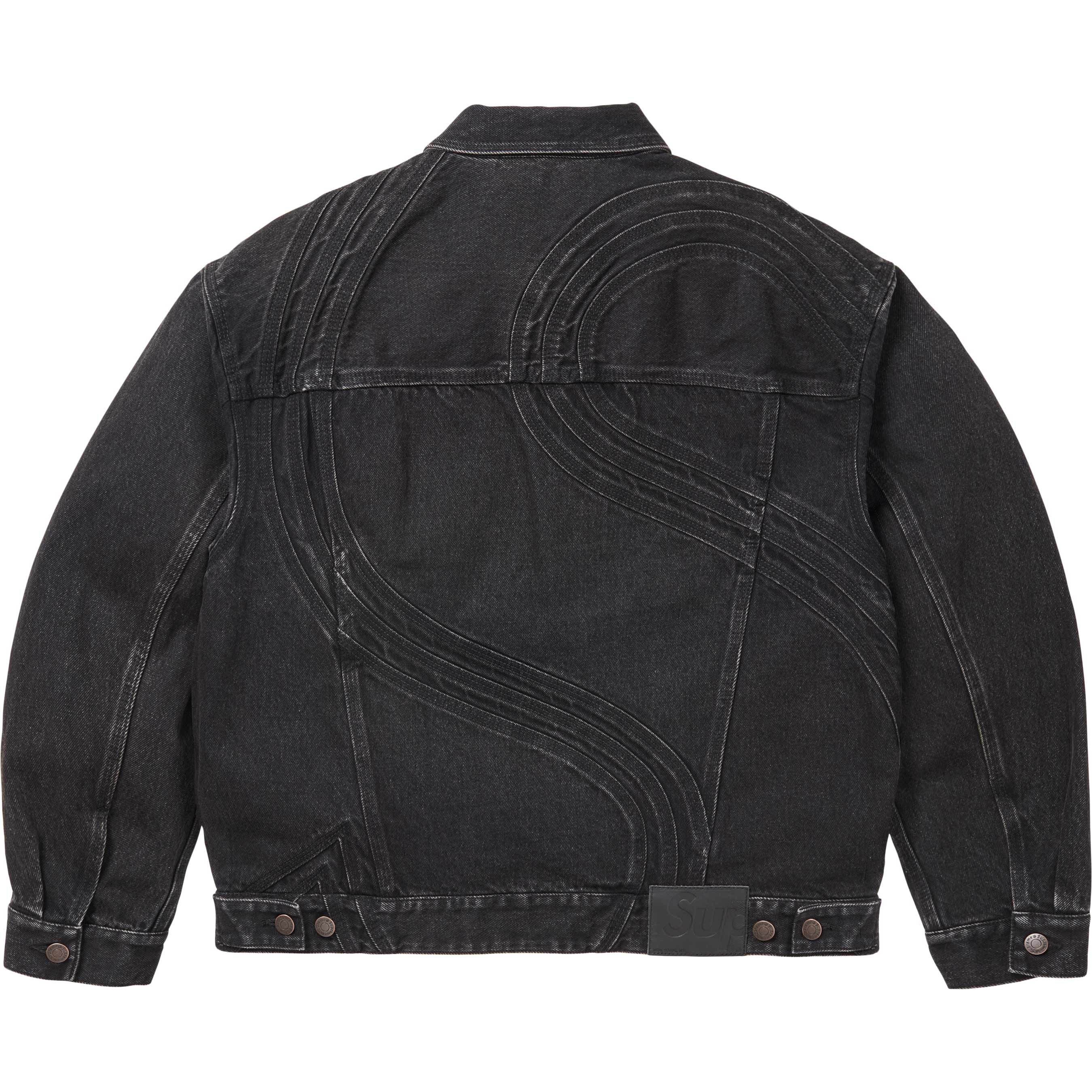 S Logo Denim Trucker Jacket