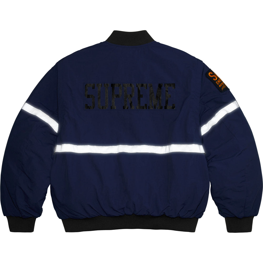 Zip-Off Sleeve Reflective Stripe Jacket - Image 4