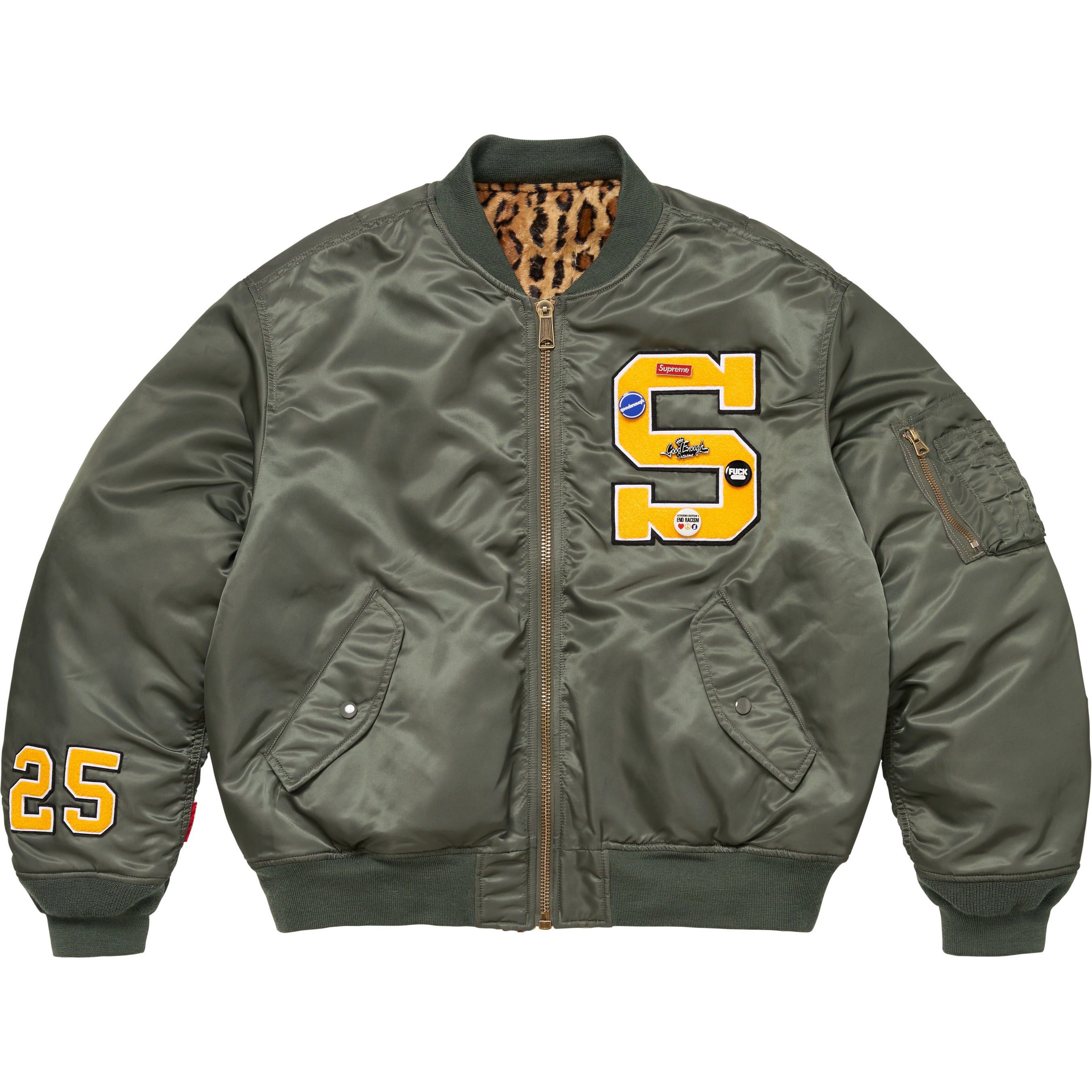Supreme/GOODENOUGH リバーシブル MA-1ジャケット　XL Supreme GOODENOUGH Reversible MA-1 (SS25) - $398