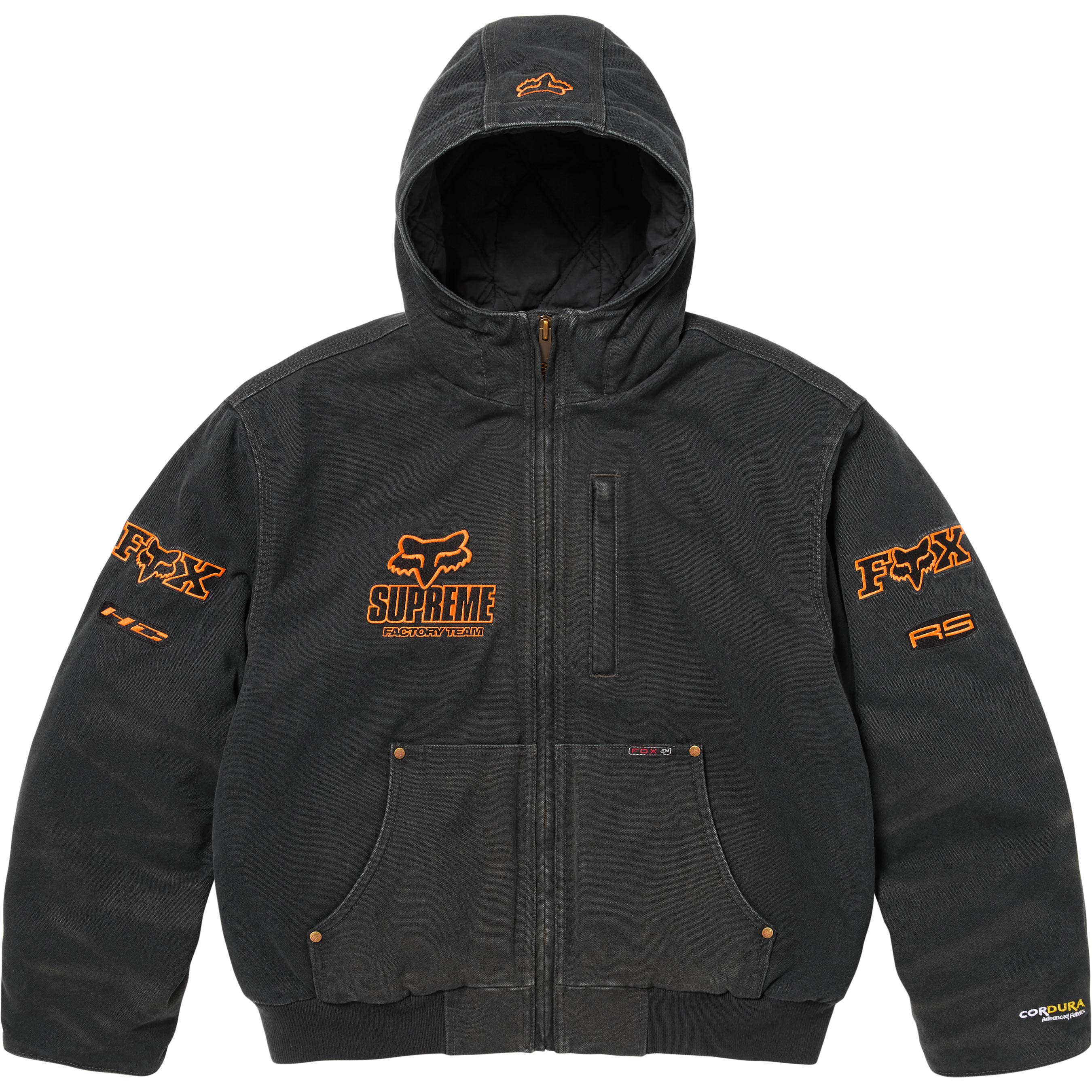 Supreme®/Fox Racing® Hooded Work Jacket - Shop - Supreme