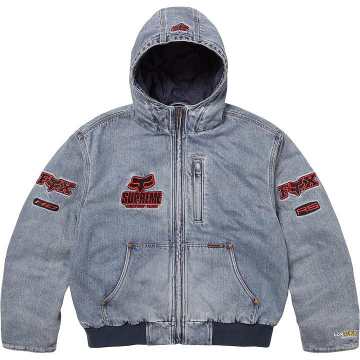 ジャケット・アウター Supreme Logo Ripstop Hooded Track Jacket Supreme Logo Ripstop Hooded Track Jacket (FW21) - $178