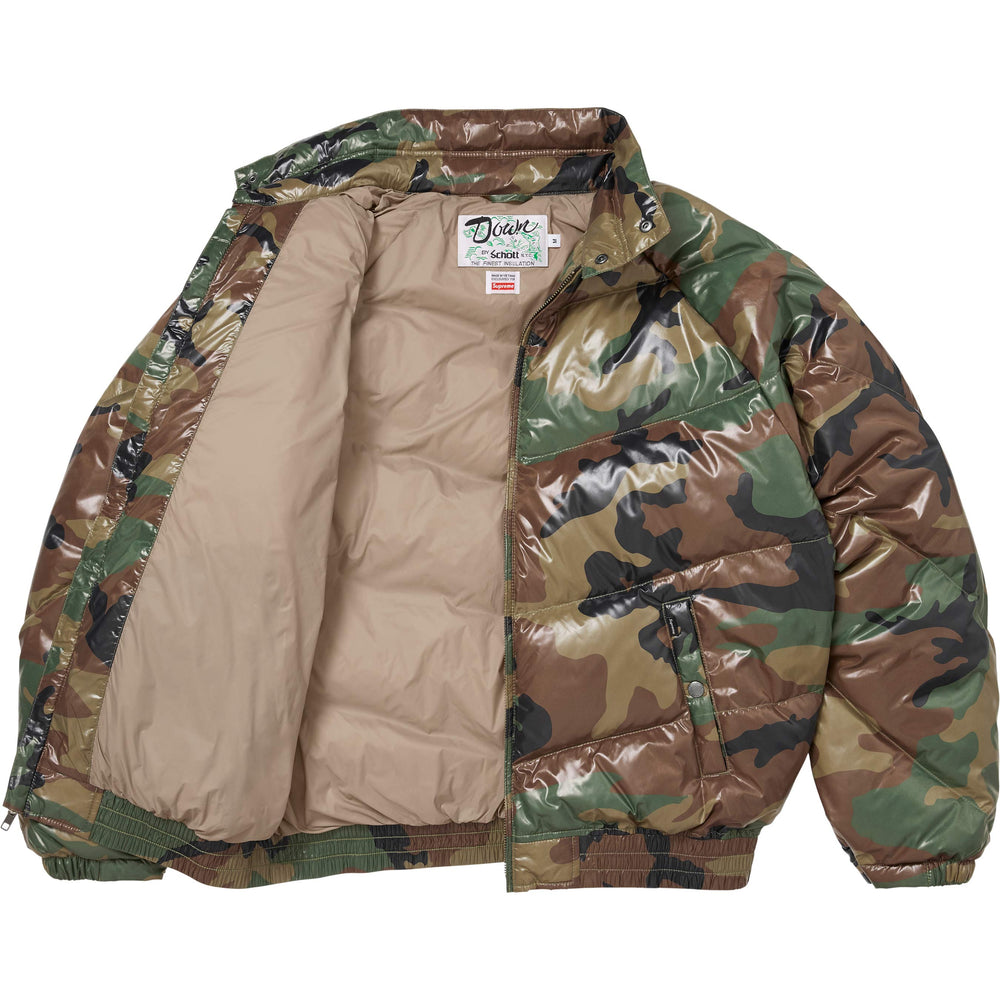 Supreme®/Schott® Glossy Lightweight Down Puffer Jacket - Image 2