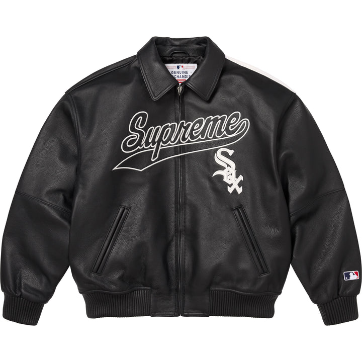 Supreme®/Chicago White Sox™ Leather Varsity Jacket - Shop