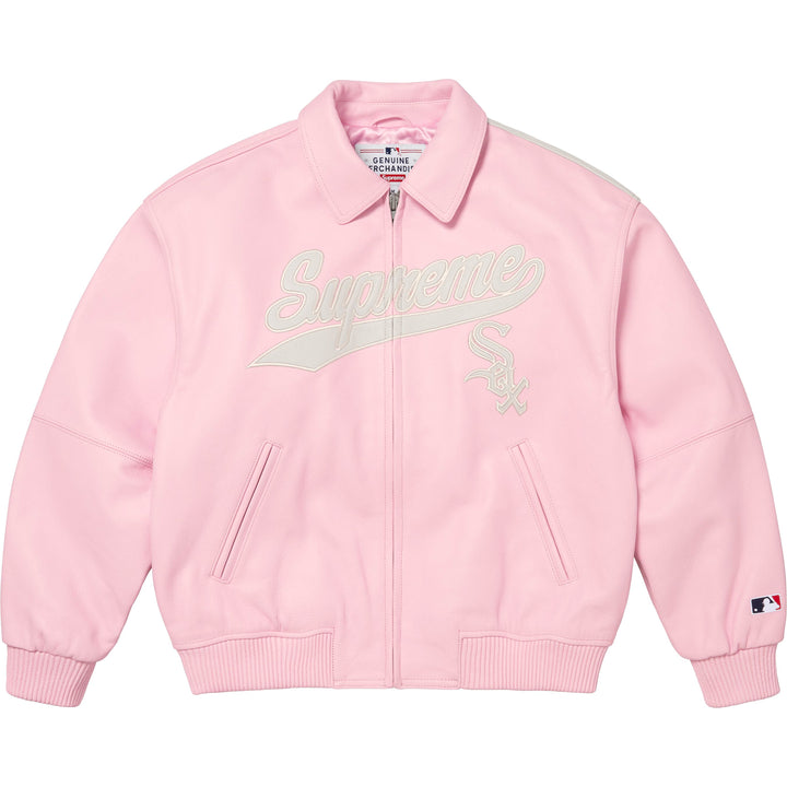 Supreme®/Chicago White Sox™ Leather Varsity Jacket