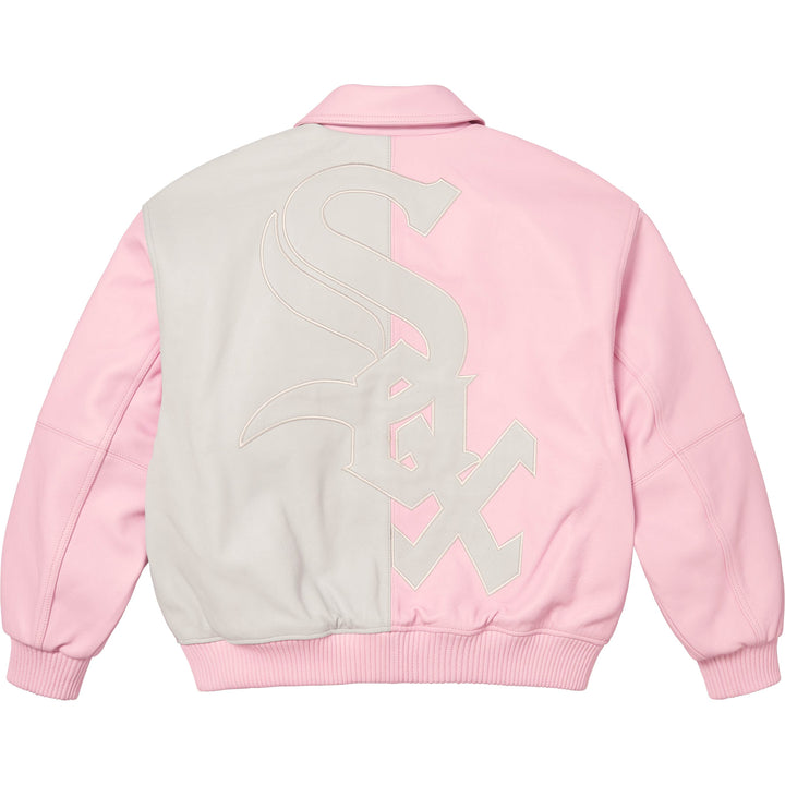 Supreme®/Chicago White Sox™ Leather Varsity Jacket-8