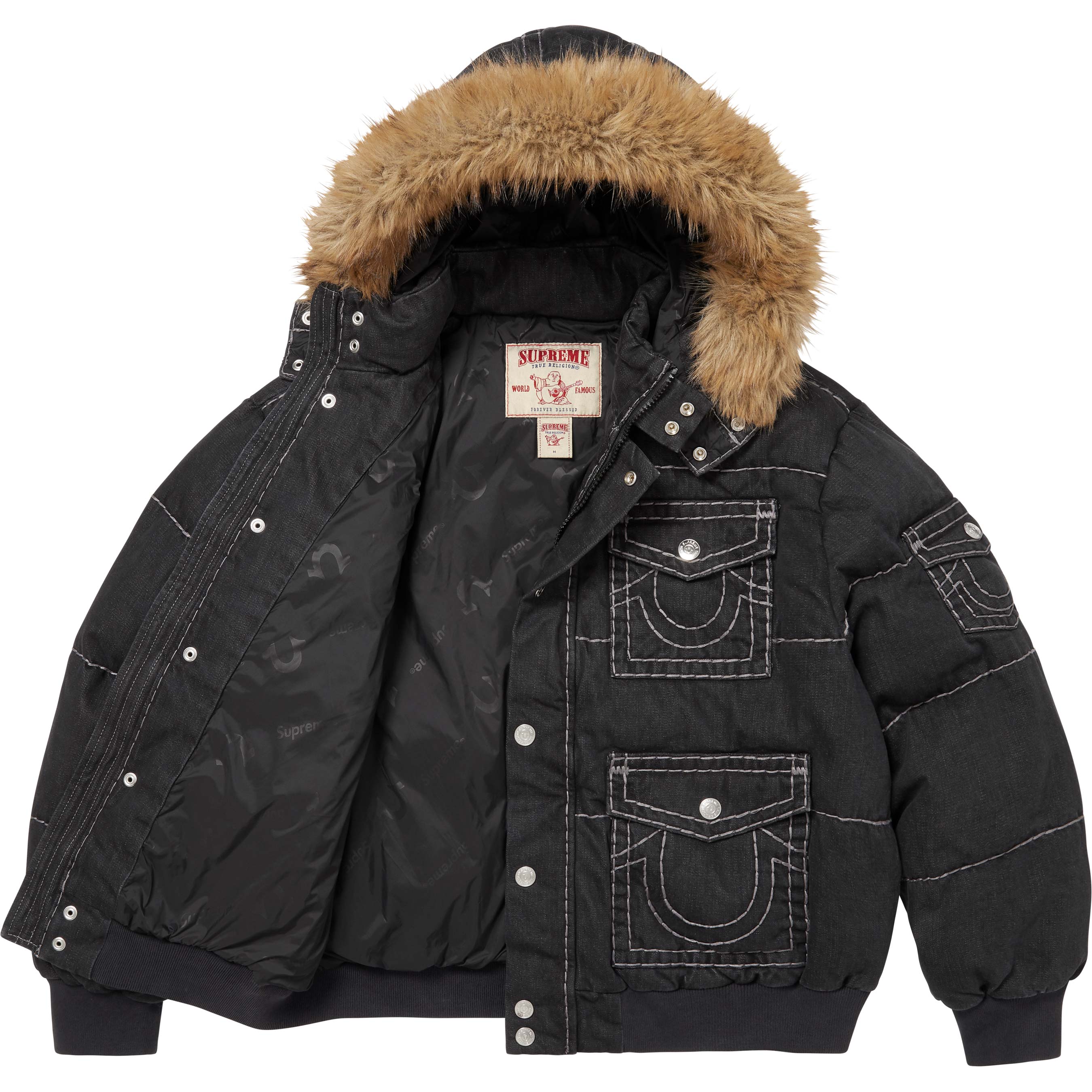 ジャケット・アウター Supreme/True Religion Puffer Jacket J64_FW25_TrueReligionPuffyJack