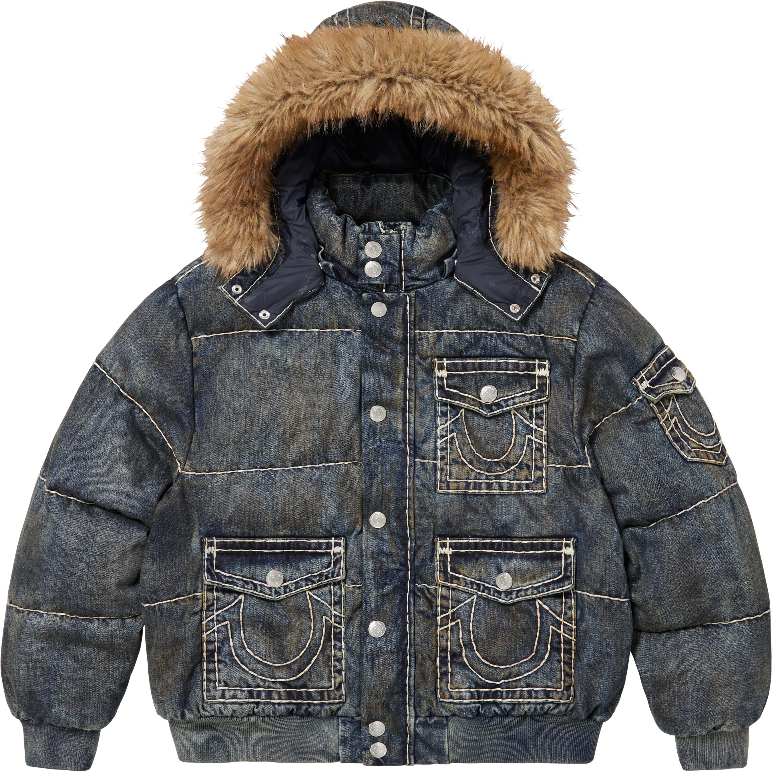 Supreme x True Religion Puffer Jacket 黒 Supreme H.R. Giger