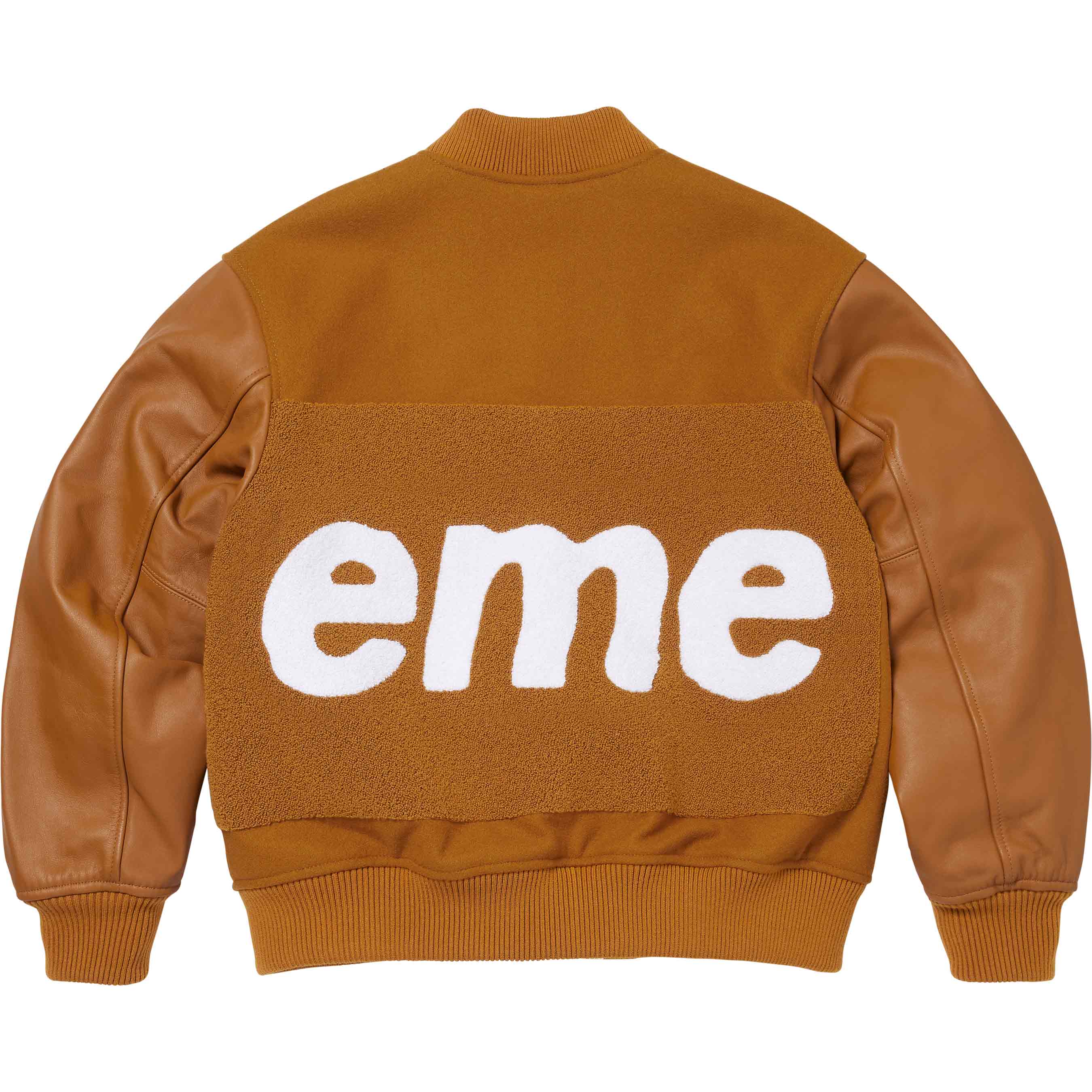 Big Logo Chenille Varsity Jacket - Shop - Supreme