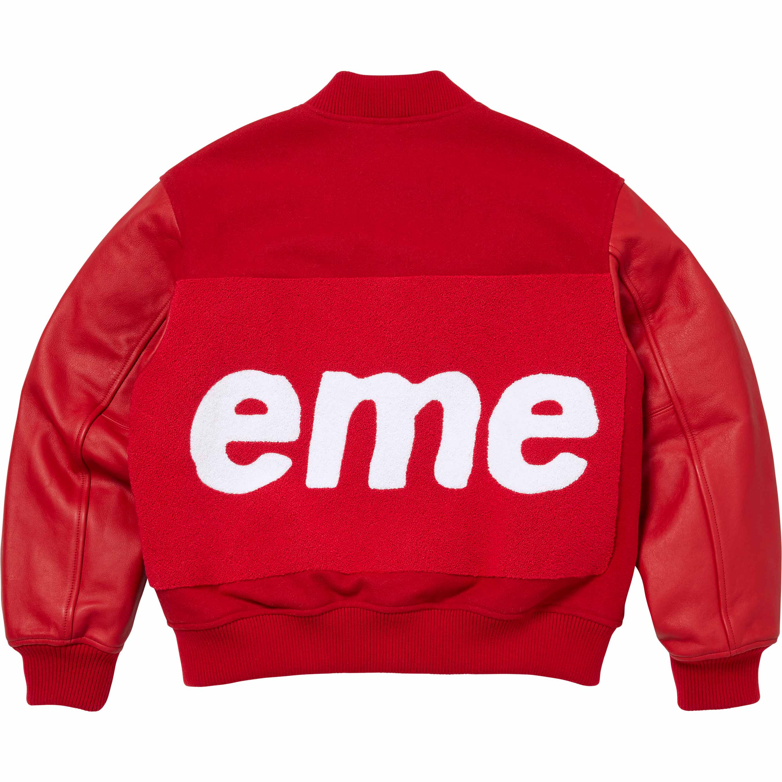 Big Logo Chenille Varsity Jacket - Shop - Supreme