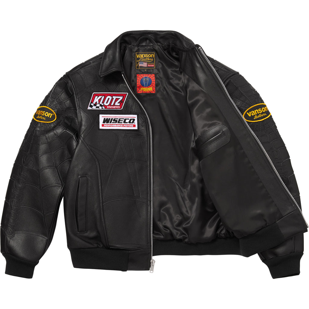 Supreme®/Vanson Leathers® Spider-Man Jacket - Shop - Supreme