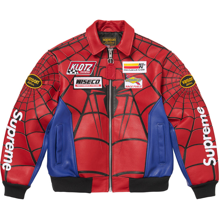 Supreme®/Vanson Leathers® Spider-Man Jacket - Shop - Supreme