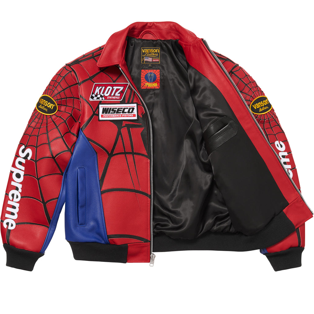 Supreme®/Vanson Leathers® Spider-Man Jacket - Shop - Supreme