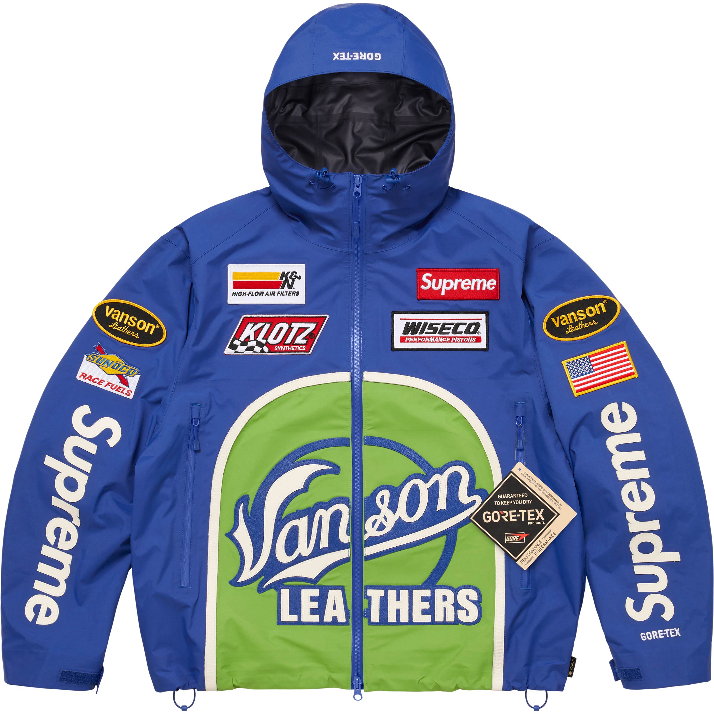 ジャケット・アウター Supreme Vanson S/S Racing Jacket M Supreme Vanson Leathers S/S Racing Jacket M Size Multicolor