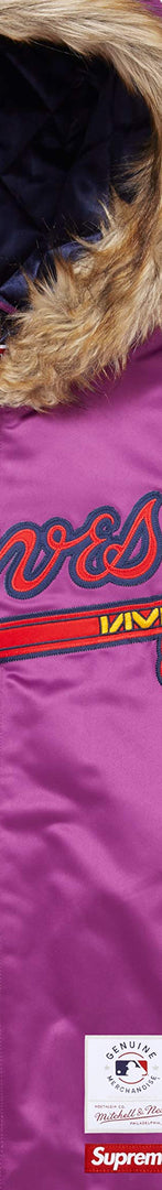 Supreme®/Mitchell & Ness® Teams Hooded Satin Varsity Jacket