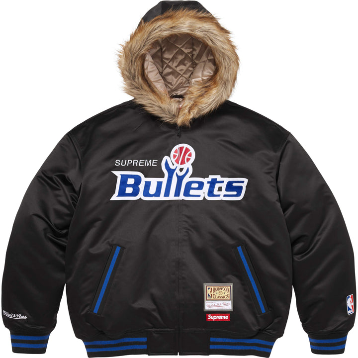 Supreme®/Mitchell & Ness® Teams Hooded Satin Varsity Jacket - Shop
