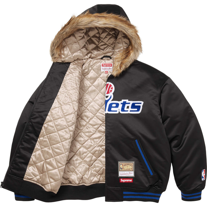 Supreme®/Mitchell & Ness® Teams Hooded Satin Varsity Jacket - Shop