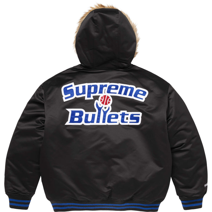 Supreme®/Mitchell & Ness® Teams Hooded Satin Varsity Jacket - Shop