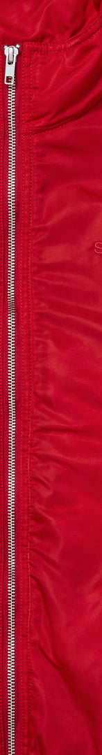 Stand Collar Lined Nylon Jacket