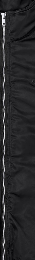 Stand Collar Lined Nylon Jacket