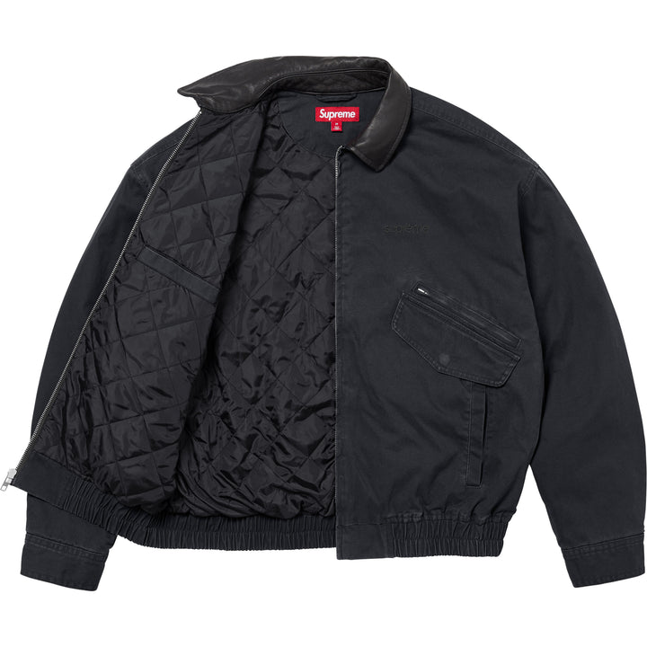 Leather Collar Utility Jacket - Shop - Supreme