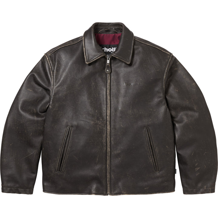 Supreme®/Schott® Leather Racer Jacket-1