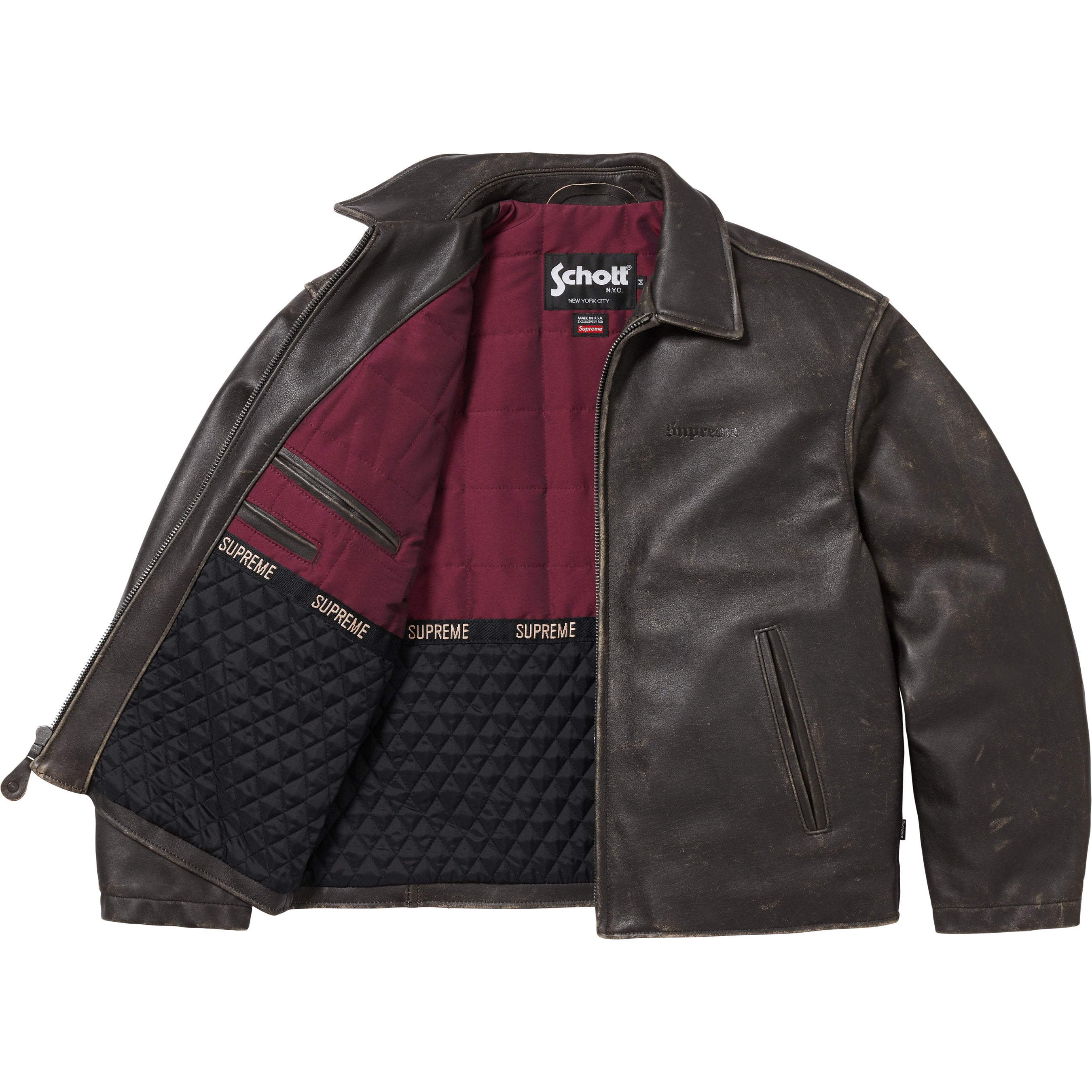 ジャケット・アウター supreme schott leather racer jacket Fall/Winter 2024 Preview – Supreme
