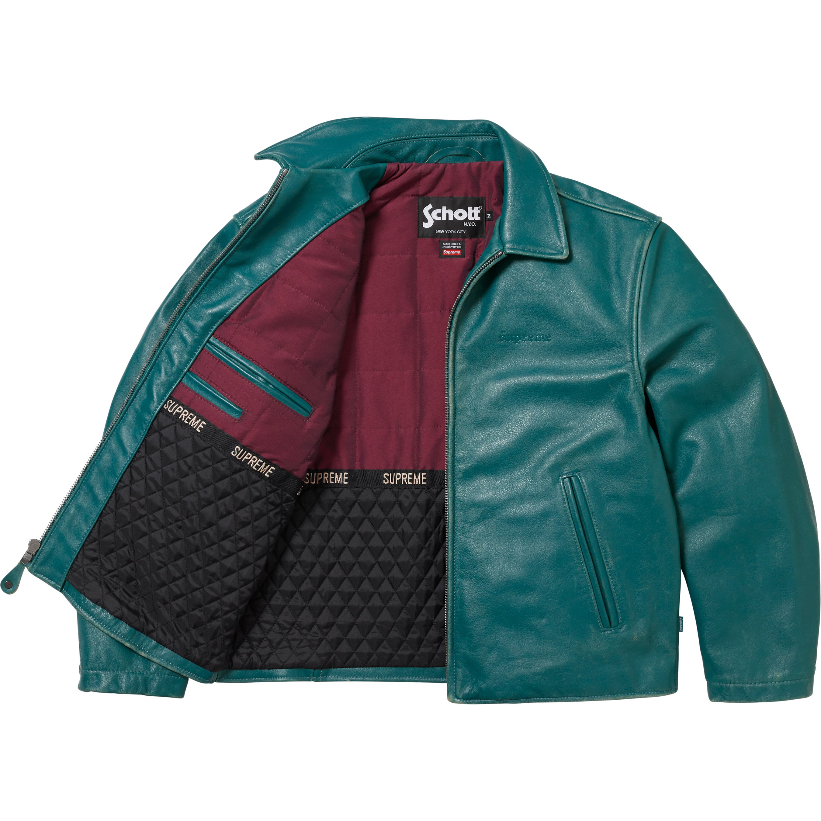 ジャケット・アウター supreme schott leather racer jacket Supreme®/Schott® Leather Racer Jacket - Supreme