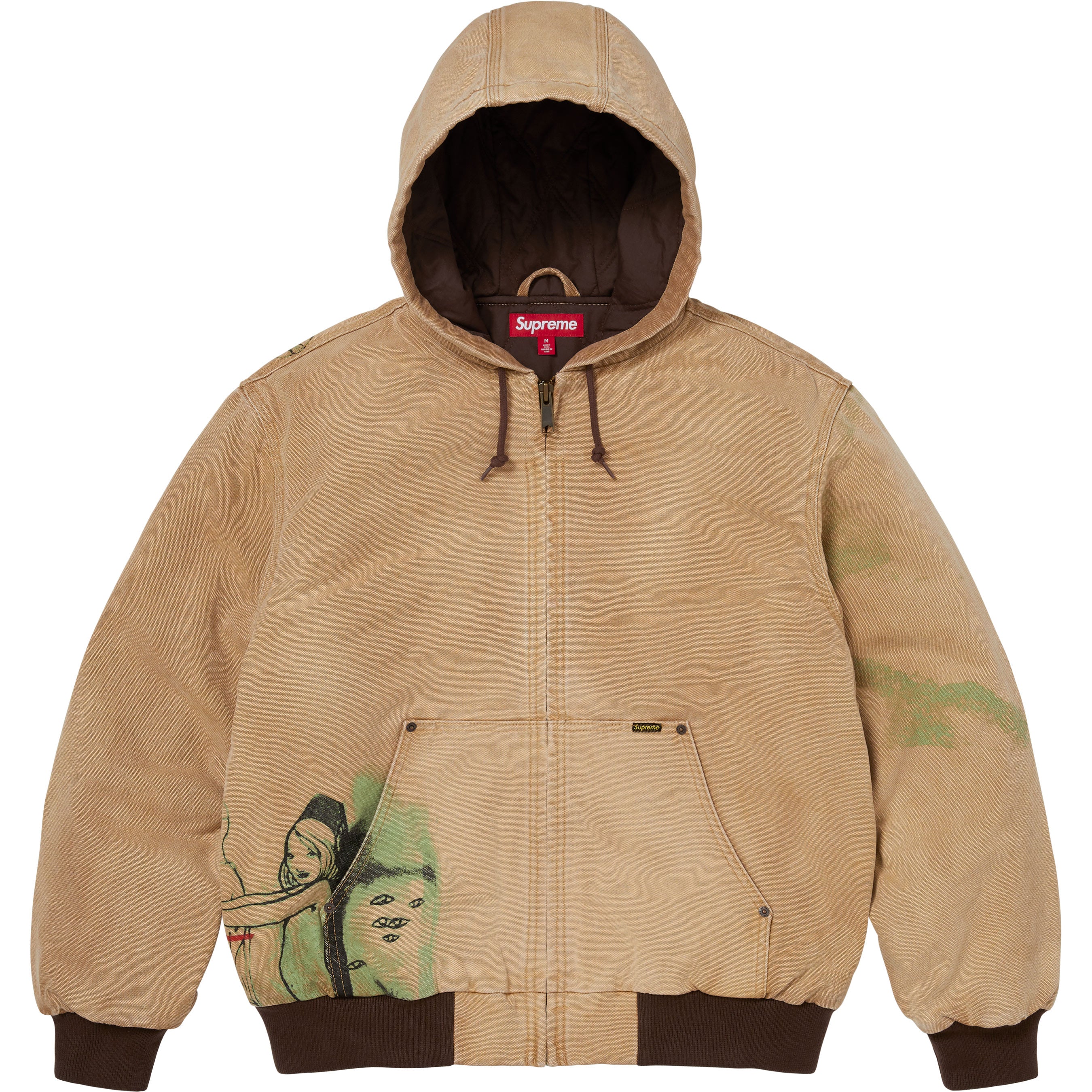 Supreme/Rita Ackermann Hooded Work Jacket - Shop - Supreme