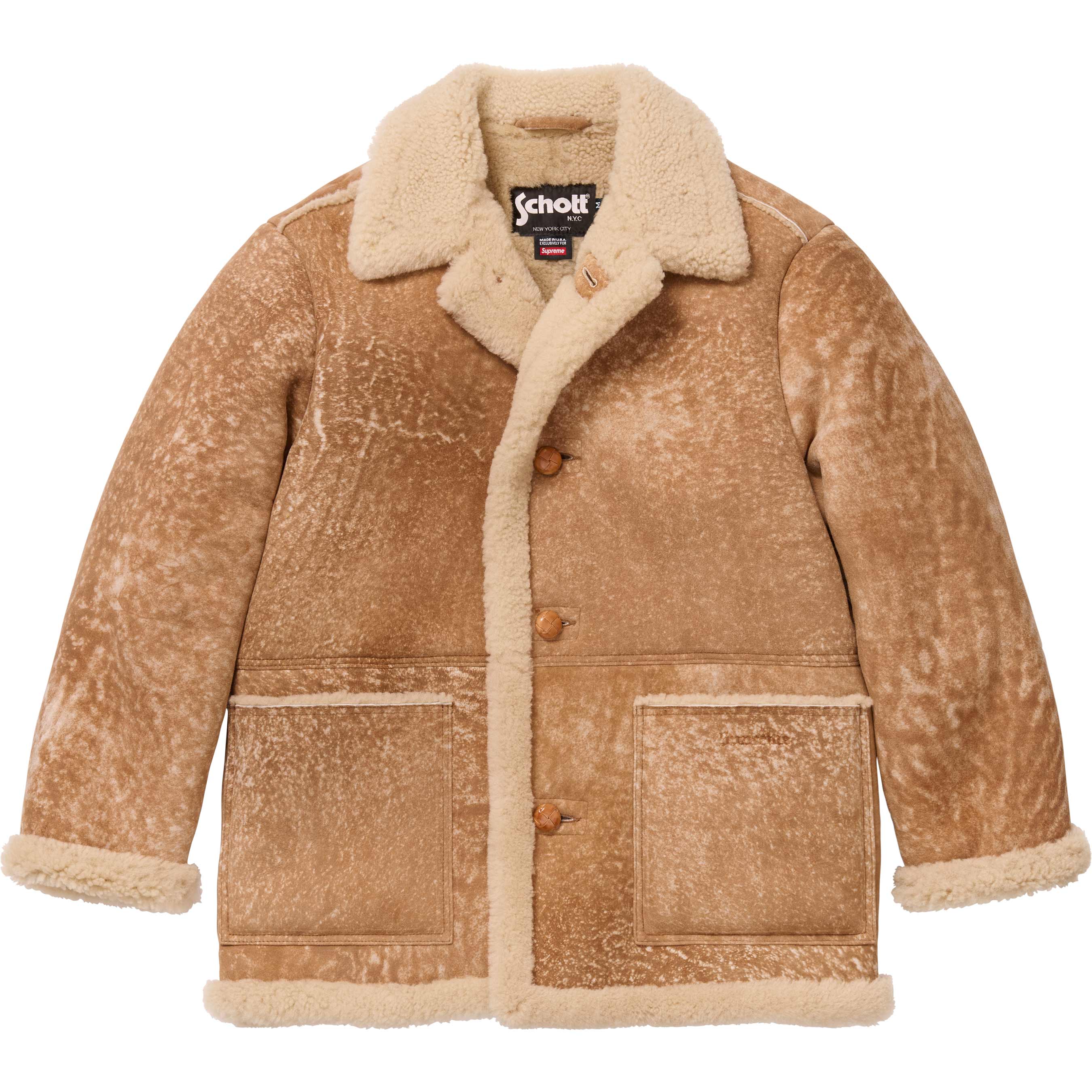 Supreme®/Schott® Shearling Coat - Shop - Supreme