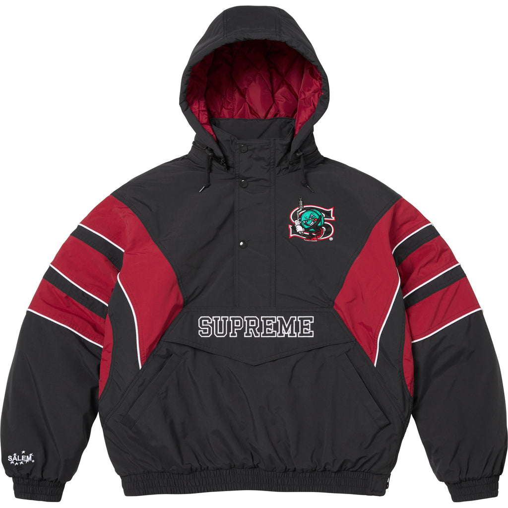 Supreme/SALEM Half Zip Stadium Jacket - Shop - Supreme