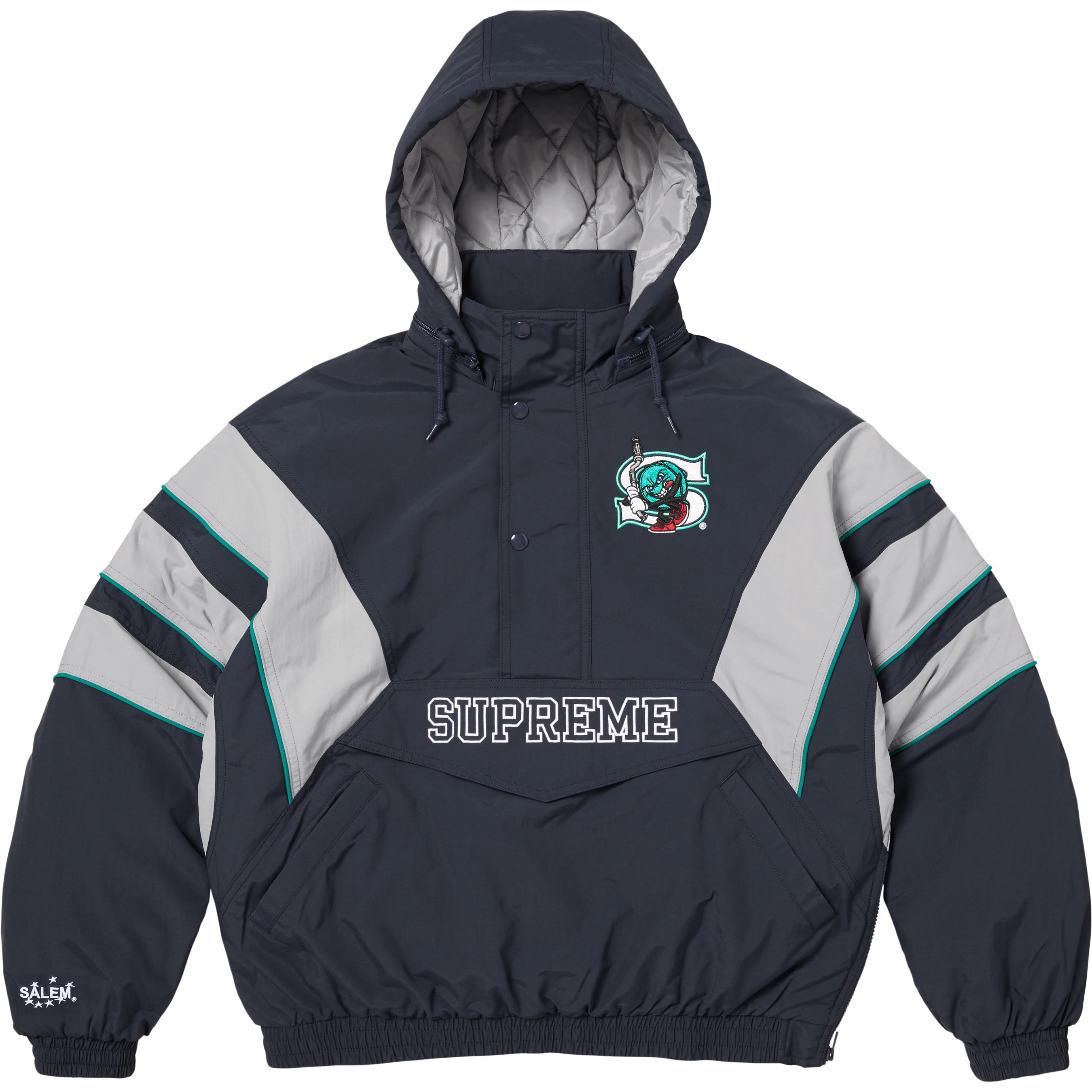 ジャケット・アウター shalom club gummy jacket melange Supreme/SALEM Half Zip Stadium Jacket - Shop - Supreme