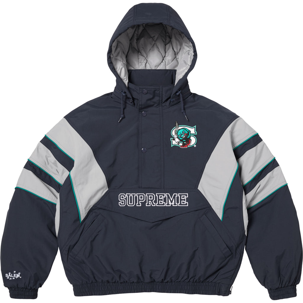 Supreme/SALEM Half Zip Stadium Jacket