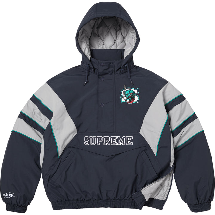 Supreme/SALEM Half Zip Stadium Jacket - Shop - Supreme