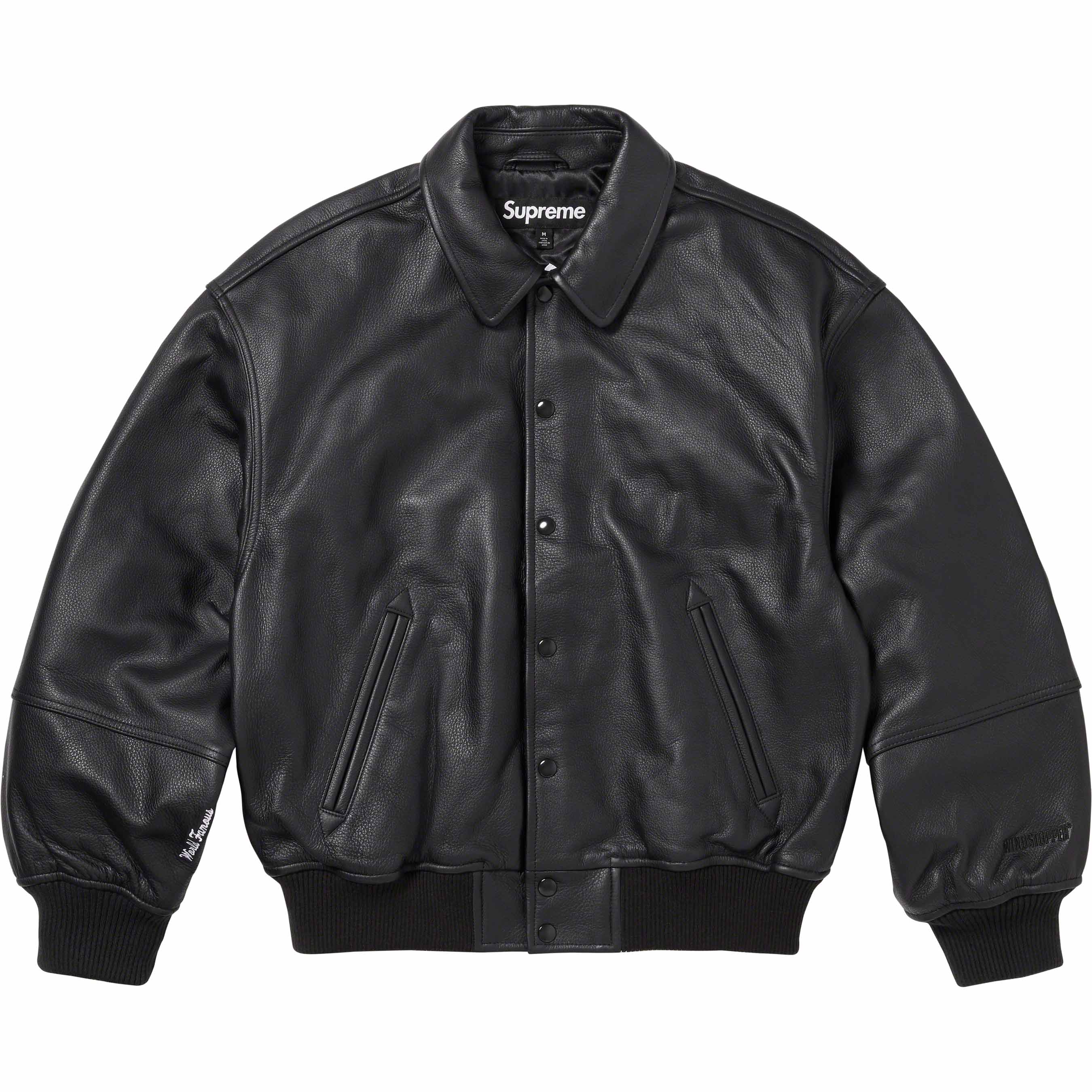 GORE-TEX Infinium WINDSTOPPER® Leather Varsity Jacket