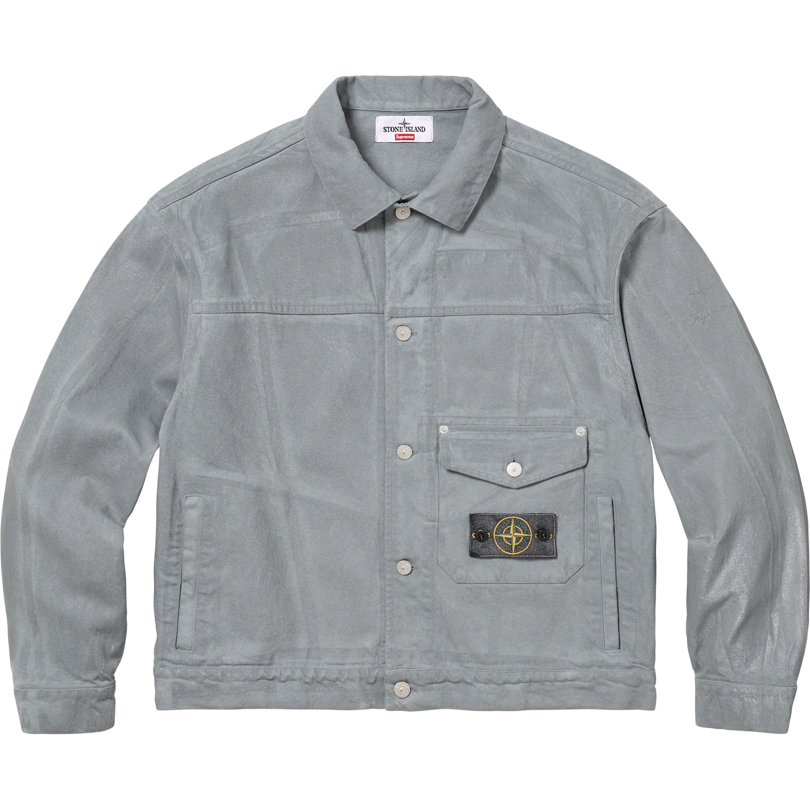 Supreme®/Stone Island® Denim Trucker Jacket