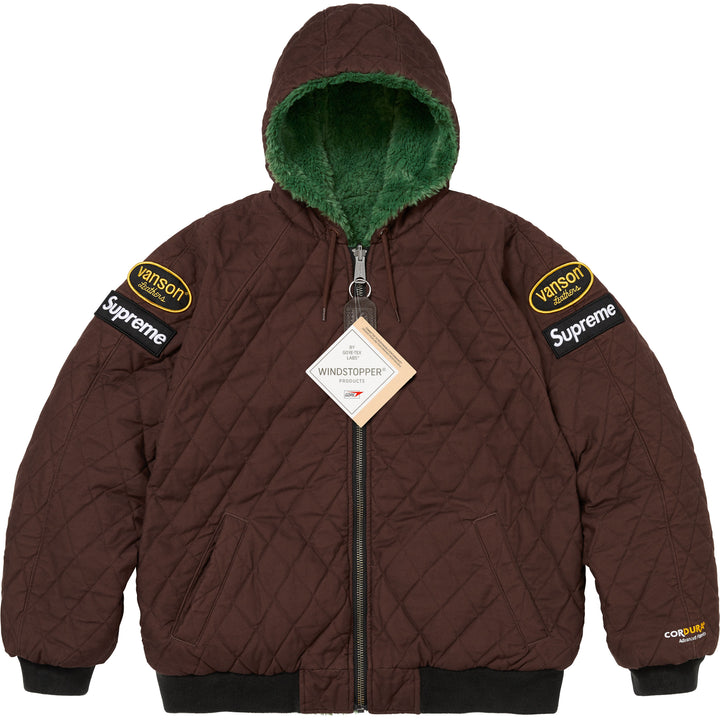 Supreme®/Vanson Leathers® Reversible Quilted Hooded Jacket - Shop