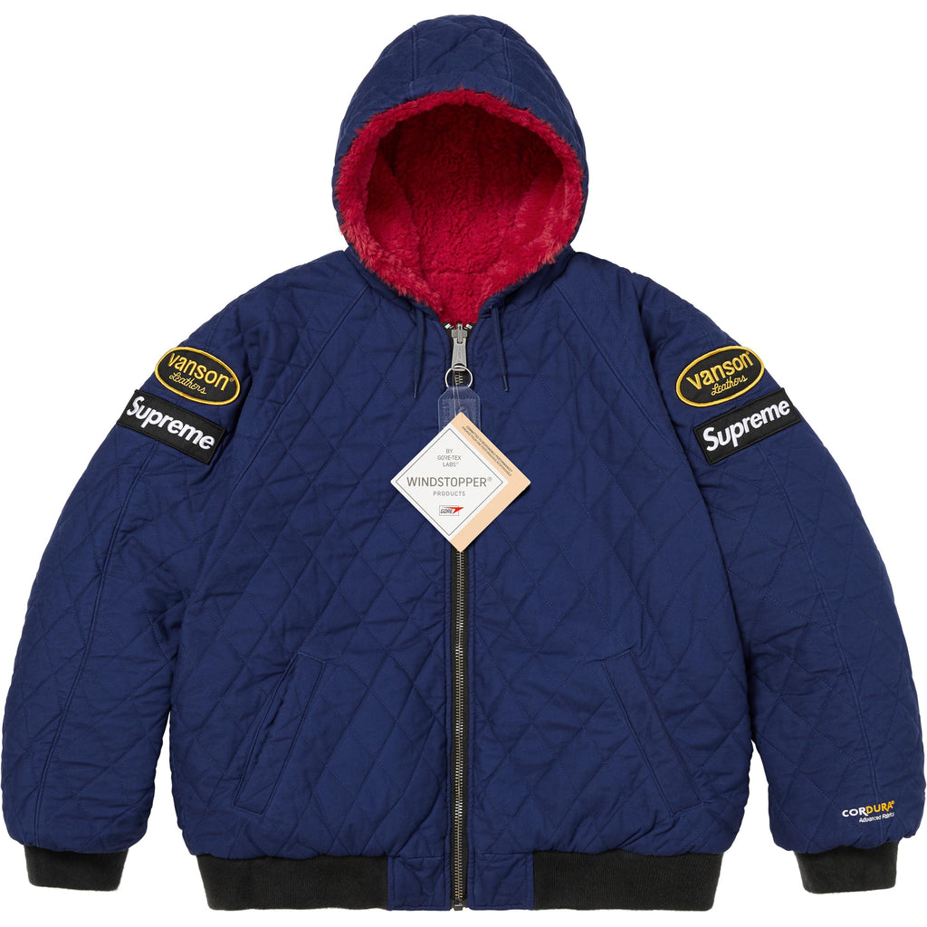 Supreme®/Vanson Leathers® Reversible Quilted Hooded Jacket