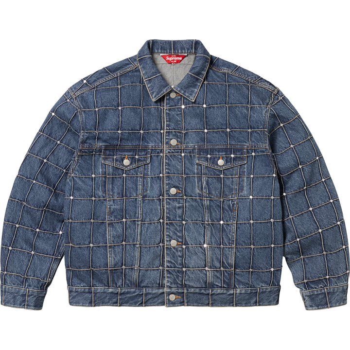 Studded Seam Denim Trucker Jacket - Shop - Supreme