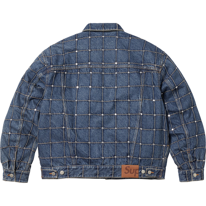 Studded Seam Denim Trucker Jacket - Shop - Supreme