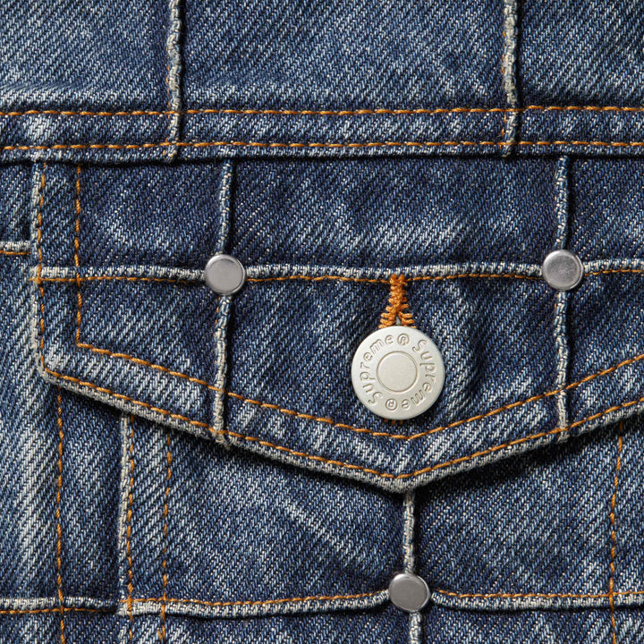 Studded Seam Denim Trucker Jacket - Shop - Supreme