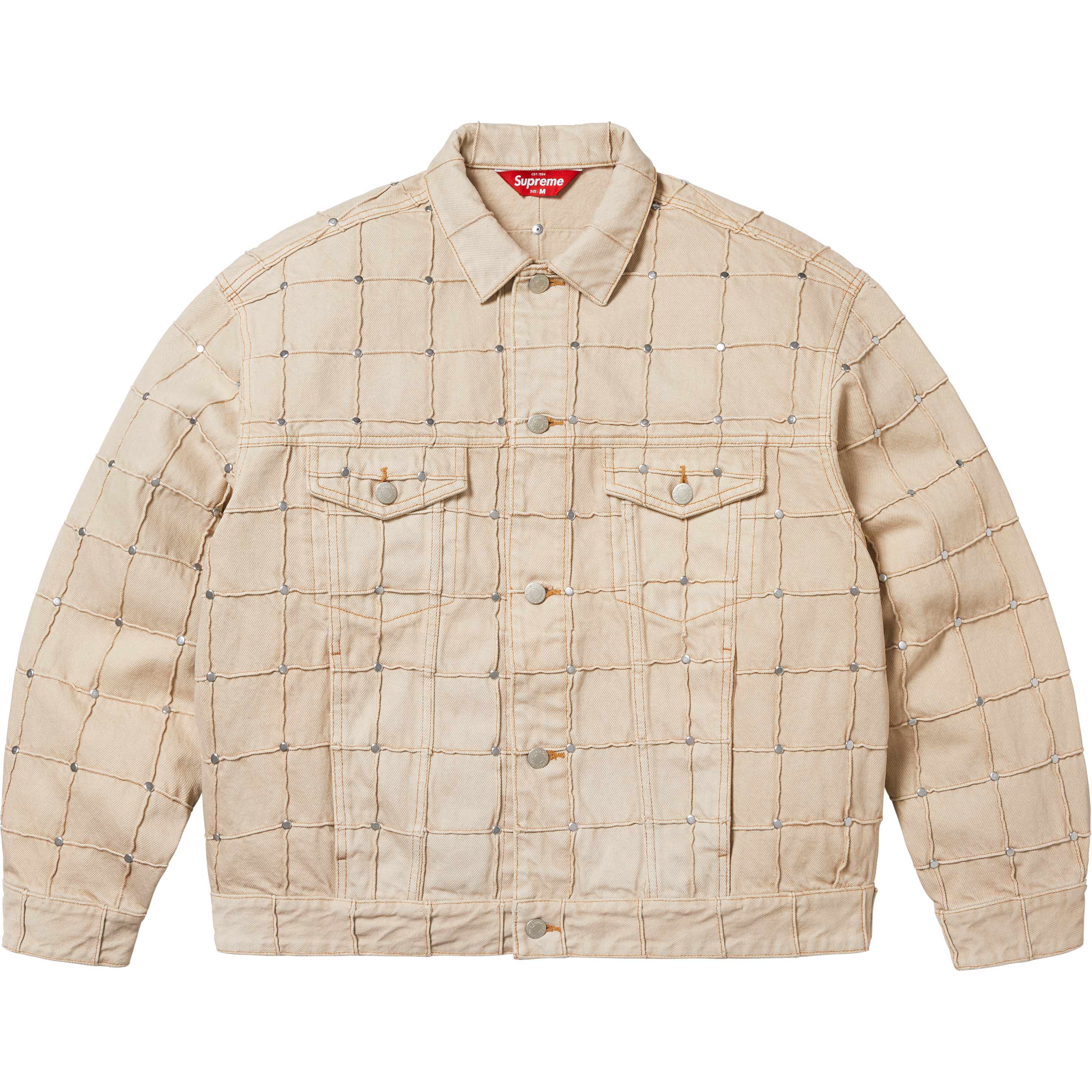 Studded Seam Denim Trucker Jacket - Shop - Supreme