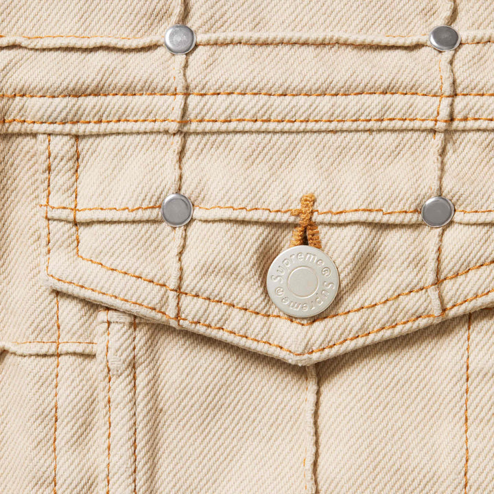 Studded Seam Denim Trucker Jacket - Shop - Supreme