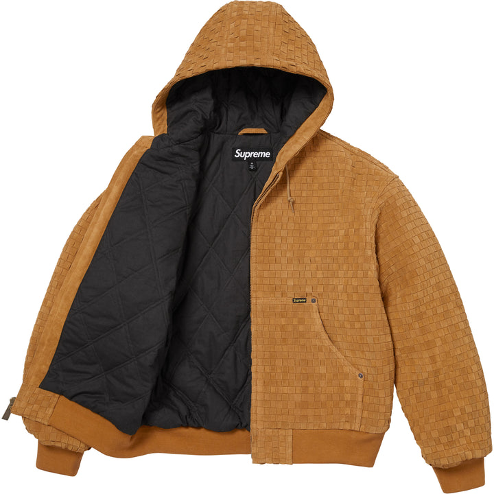 Woven Suede Hooded Work Jacket - Shop - Supreme